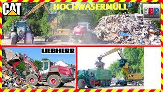  CAT MH3026 & LIEBHERR L 550 Hochwassermüllsammelstelle Rudersberg 08.06.2024. #liebherr