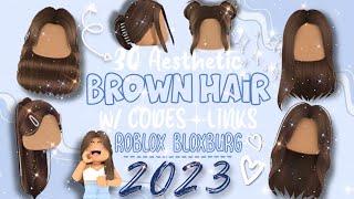 *Aesthetic* Trendy BROWN HAIR CODES *2023* for Bloxburg & Roblox  With LINKS in Description*