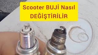 SCOOTER BUJİ DEĞİŞİKLİĞİ NASIL YAPILIR. RKS BLAZERXR 50 CC. KENDİN YAP.