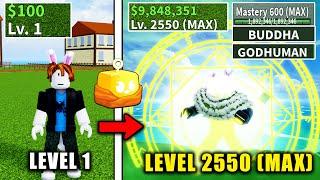 Beating Blox Fruits as Noob Bacoon  Full Mink Race V4 Awakened  Budha Awakened In BloxFruits