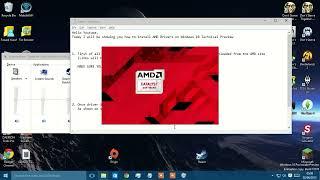 InstallUpdate AMD Catalyst Driver  Windows 10 Black Screen Fix