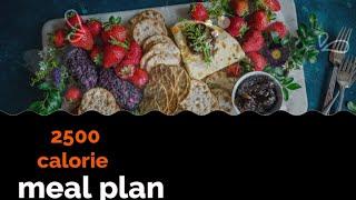 2500 calorie meal plan