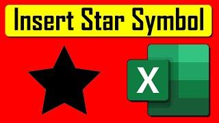 How To Insert Star Symbol in Microsoft Excel