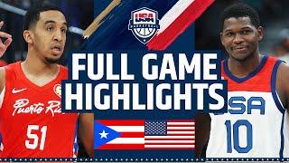 Puerto Rico vs USA SHOWCASE  FULL GAME HIGHLIGHTS  August 7 2023