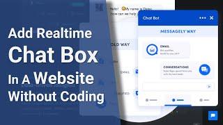 Add Live Chat Box  Messenger To A Website No Coding