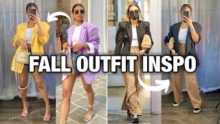 RECREATING PINTEREST OUTFITS FALL 2021  TRANSITIONAL OUTFIT IDEAS  TRENAEJXO