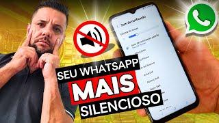 Como Tirar o SOM DAS NOTIFICAÇÕES das MENSAGENS RECEBIDAS no WHATSAPP do Android