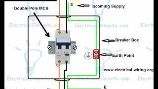 How to Wire Double Pole Breaker  MCB  In English