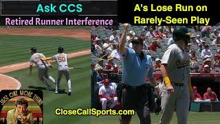Athletics Lose Kyle McCanns Run When Alvarez Interferes by Physical Assist of a Missed Base Touch