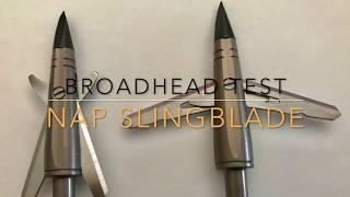 NAP Slingblade Broadhead Test