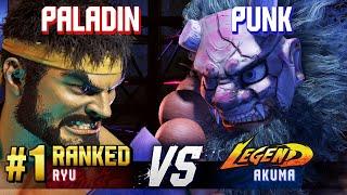 SF6 ▰ PALADIN #1 Ranked Ryu vs PUNK Akuma ▰ High Level Gameplay