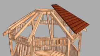 Gazebo 10ft Octagon Assembly Sequence from Outdoor Living Today 2016