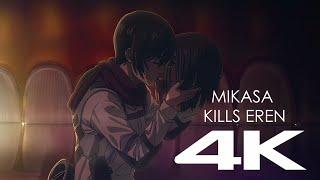 4K Eren Death  Attack on Titan Final Season Part 3 - Eng Sub