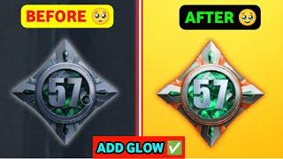 How to Add Glow in Your Collection Level in PUBG MOBILE & BGMI  collection level glow effect Bgmi