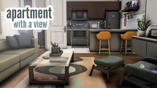 apartment with a view \\ The Sims 4 CC speed build