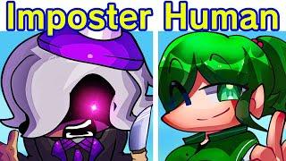 Friday Night Funkin VS Imposter but Human V2 Cancelled build FNF Mod Among UsBlack Imposter V4