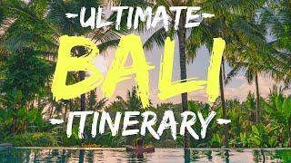 Bali Itinerary BEST of BALI in 10 days