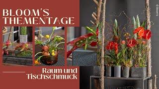 Blooms Thementage 2022 NACHHALTIGKEIT - Raum und Tischschmuck