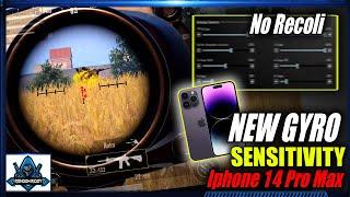 NEW GYRO SENSITIVITY FOR IPHONE 14 Pro Max   PUBG Mobile