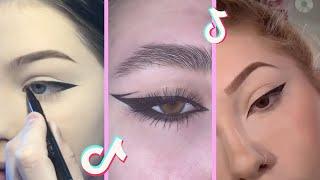 Eyeliner makeup tutorial tiktok compilation  eye makeup tutorial for beginners