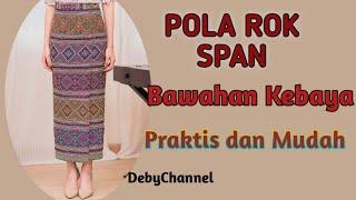 Membuat Pola Rok Span Bawahan Kebaya