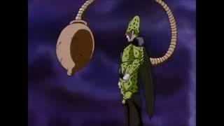 Cell absorbs Goku