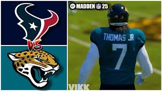 Texans vs Jaguars Week 13 Simulation Madden 25 Rosters