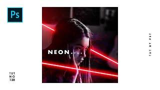 How to Create Neon Portrait Effect for Cover Art Design - Photoshop Tutorials