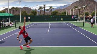 Grigor Dimitrov & David Ferrer  IW Court Level Practice