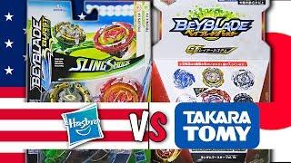 Beyblade Burst Hasbro VS Takara Tomy ВОЛЧКИ Бейблэйд Берст Хасбро против Такара Томи