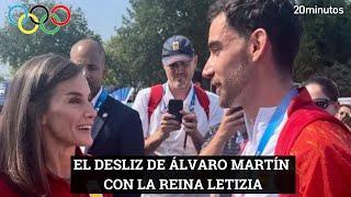 Álvaro Martín con la reina Letizia y un desliz de protocolo