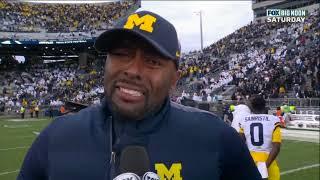 Michigan Interim HC Sherrone Moore in Tears After First Win