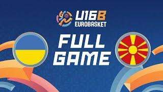 Group Phase  Ukraine v North Macedonia  Full Basketball Game  FIBA U16 EuroBasket 2024 Division B