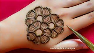 Very beautiful stylish back hand mehndi design  Easy & simple mehndi design  mehndi design mehndi