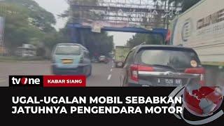 Aksi Mobil Ugal-ugalan di Jalan Buat Pengendara Lain Celaka  Kabar Siang tvOne