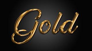 How to Create Gold Text in Photoshop  Photoshop Text Effects 2019