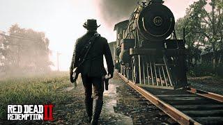 4K Red Dead Redemption 2 - Calming Morning Voyage to Saint Denis