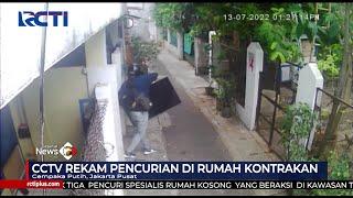 Terekam CCTV Aksi Pencurian di Rumah Kontrakan Jakpus Pelaku Gasak TV #SeputariNewsPagi 1507