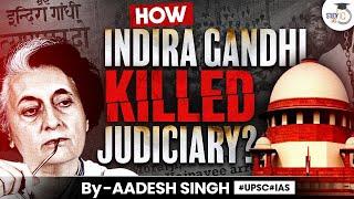 How Indira Gandhi Killed Judiciary?  Congress & Judiciary  Emergency in India  By Aadesh Singh