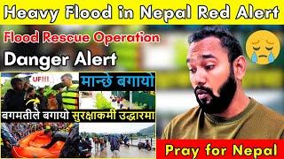 Flood Rescue Operation in Nepal  Heavy Rainfall Flood in Nepal  Indian Reaction  Reaction Zone