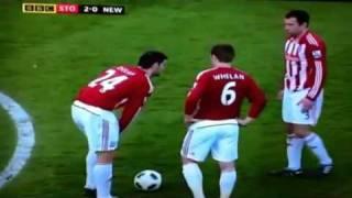 Higginbotham Free kick vs Newcastle United