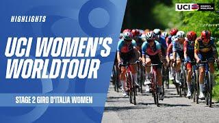 Giro d’Italia Women - Stage 2 Highlights  2024 UCI Womens WorldTour