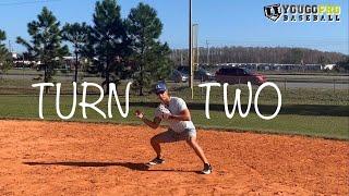 How To Turn 2 from shortstop Footwork & Throwing Mechanics