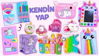 10 KENDİN YAP UNICORN EL İŞLERİ – UNICORN OKUL MALZEMELERİ – ODA DEKORU VE DAHA FAZLASI