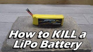 How To Fully Discharge and Kill a LiPo Battery