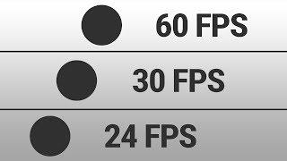 24 FPS vs 30 FPS vs 60 FPS comparison