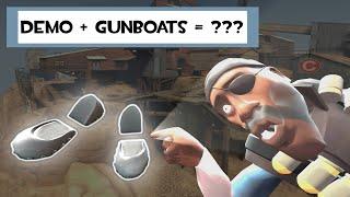 So I equipped the gunboats on the demoman...