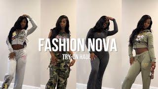 FASHION NOVA TRY ON HAUL- ED HARY SETS DRESSESCARGOS AND MORE