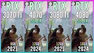 RTX 3070 TI vs RTX 4070 SUPER vs RTX 3080 TI vs RTX 4080 SUPER  - Test in 20 Games