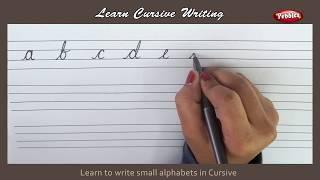 Cursive Writing  Writing Small Alphabets in Cursive  Alphabets in Cursive Letters